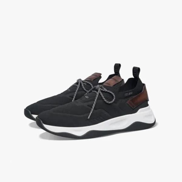 벨루티 남성 블랙 스니커즈 - Berluti Mens Shadow Sneakers - be… - 1