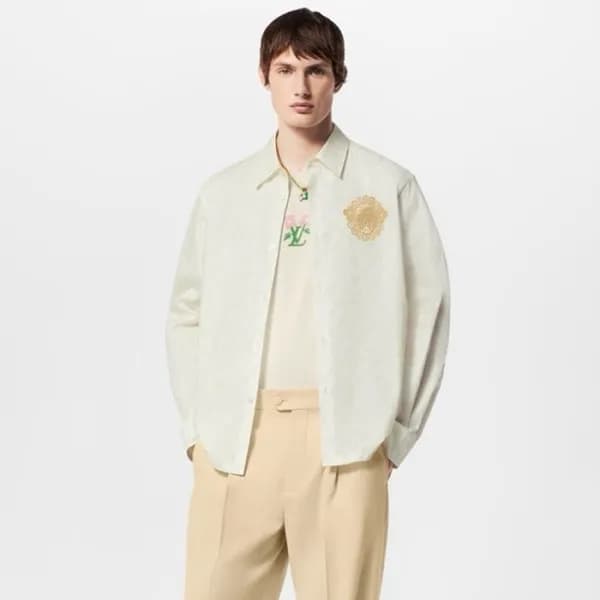 루이비통 남성 아이보리 셔츠 - Louis vuitton Mens Ivory Shirts … - 1