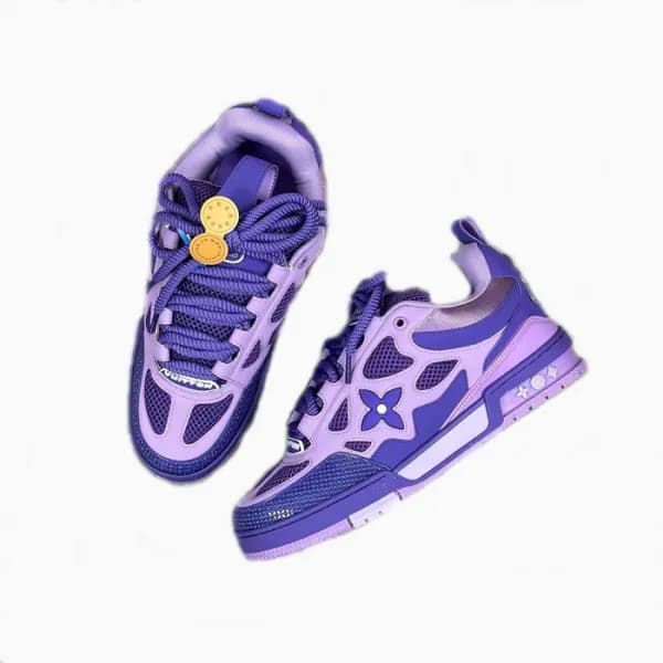 루이비통 남성 퍼플 스니커즈 - Louis vuitton Mens Skate Sneaker… - 1