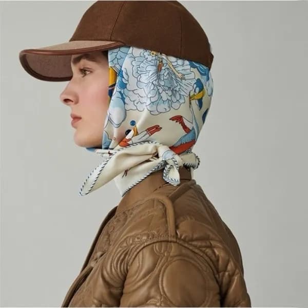 에르메스 여성 블루 스카프 - Hermes Womens Blue Scarf - acc223… - 1