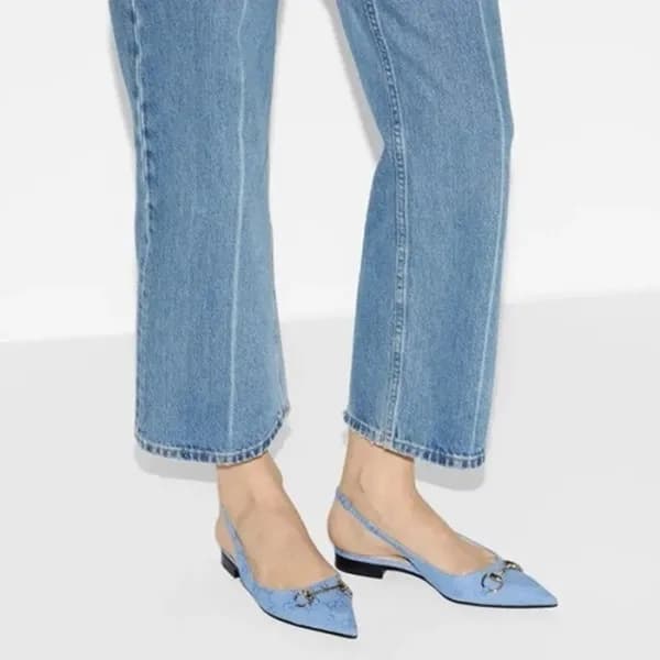 구찌 여성 홀스빗 슬링백 - Gucci Women Horsebit Slingback - g… - 1
