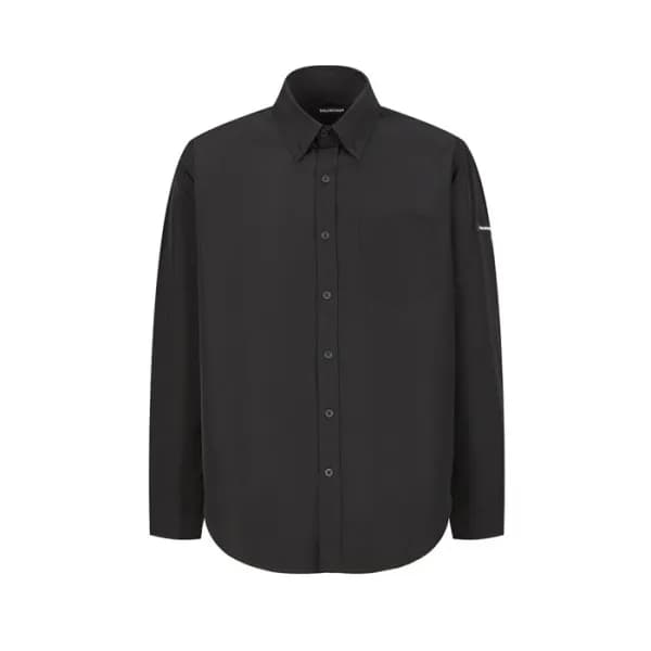 발렌시아가 남성 블랙 셔츠 - Balenciaga Mens Black Shirts - ba… - 1