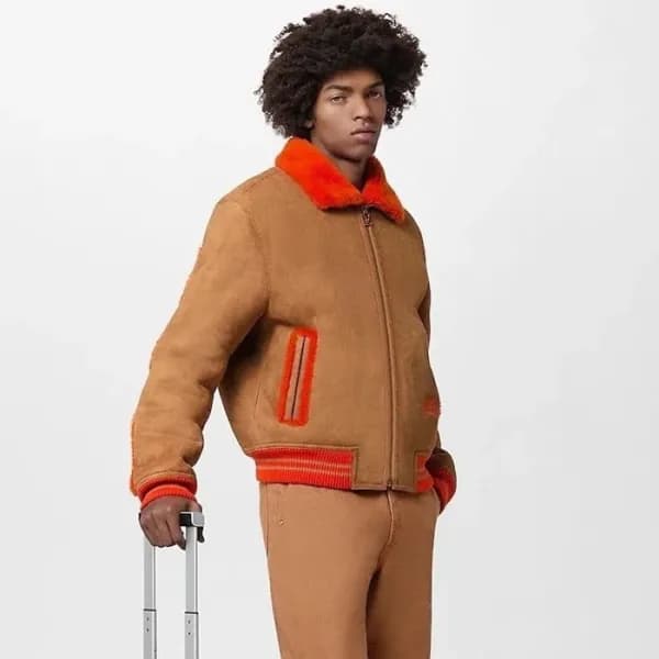 루이비통 남성 가죽 재킷 - Louis vuitton Mens Leather Jacket … - 1