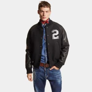 디스퀘어드 남성 가죽 자켓 - Dsquared2 Mens Leather Jacket - d…