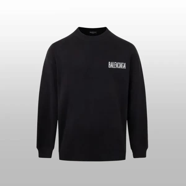 발렌시아가 남성 라운드 니트 - Balenciaga Mens Round Knitwear -… - 1