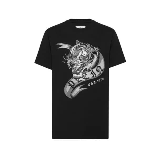 필립플레인 남성 라운드 반팔티 - Philipp-plein Mens Round Tshirt… - 1