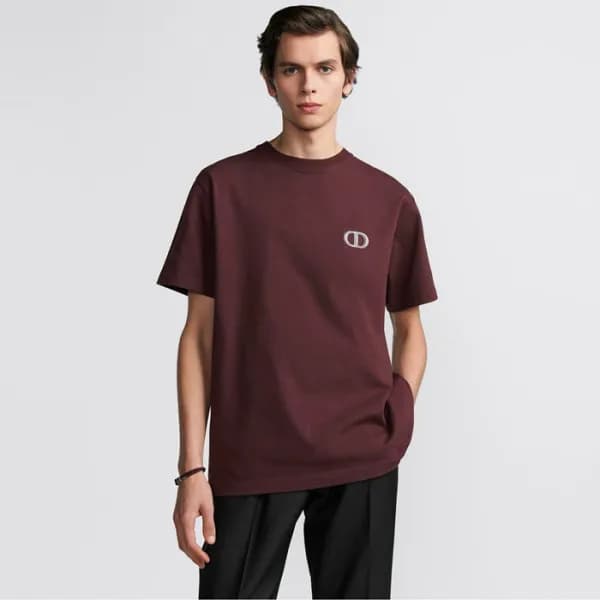 디올 남성 라운드 반팔 티셔츠 - Dior Mens Round Tshirt - dic508… - 1