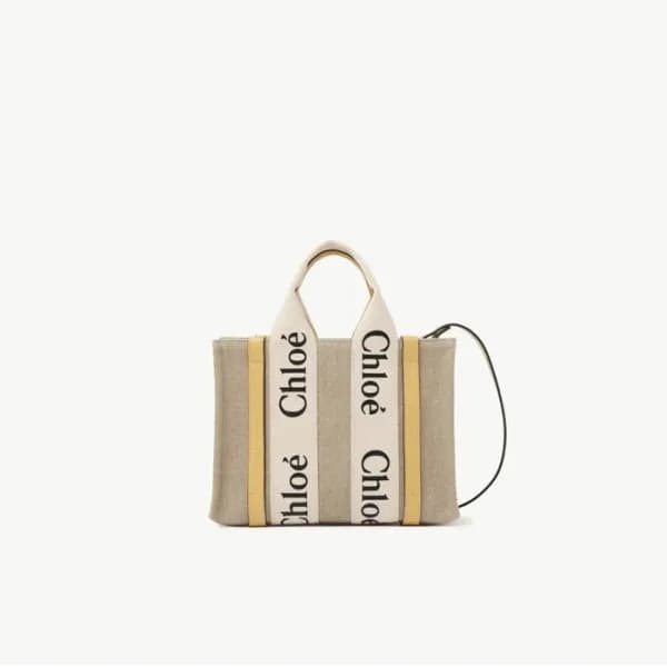 끌로에 여성 리넨 우디 토트백 - Chloe Womens Woody Bag - chb526… - 1