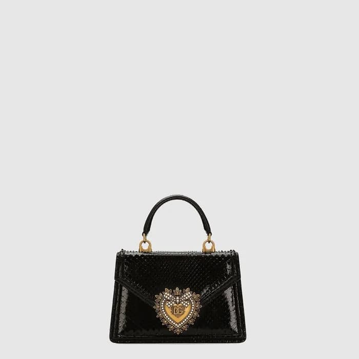 돌체앤가바나 여성 파이톤 스킨 스몰 디보션 백 - Dolce&Gabbana Womens P… - 1