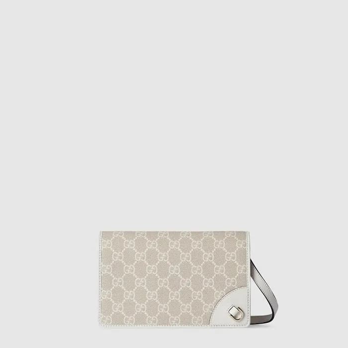 구찌 여성 GG 엠블럼 수퍼 미니 숄더백 - Gucci Womens GG Emblem Su… - 1