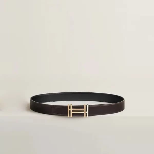 에르메스 남성 H au Carre 버클 리버서블 벨트 - Hermes Mens H au C… - 1