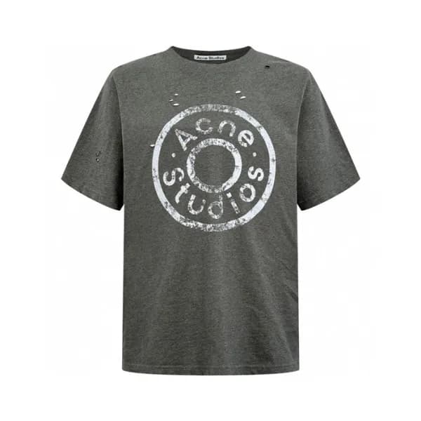 아크네 남성 레이어드 로고 반팔티 - Acne Mens Layered Logo Tshirt… - 1