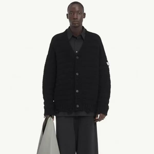 메종 마르지엘라 남성 브이넥 가디건 - Maison margiela Mens V-neck … - 1