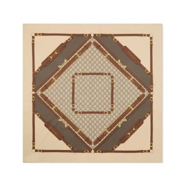구찌 여성 스퀘어 스카프 - Gucci Womens Square Scarf - acc701… - 1