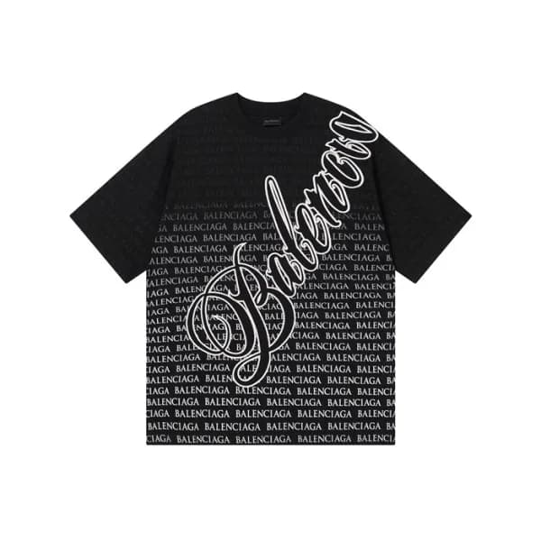 발렌시아가 남성 라운드 반팔 티셔츠 - Balenciaga Mens Round Tshirt… - 1