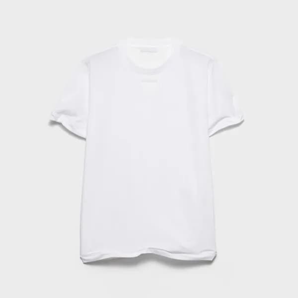 프라다 남성 라운드 반팔티 - Prada Mens Round Tshirt - prc1414… - 1