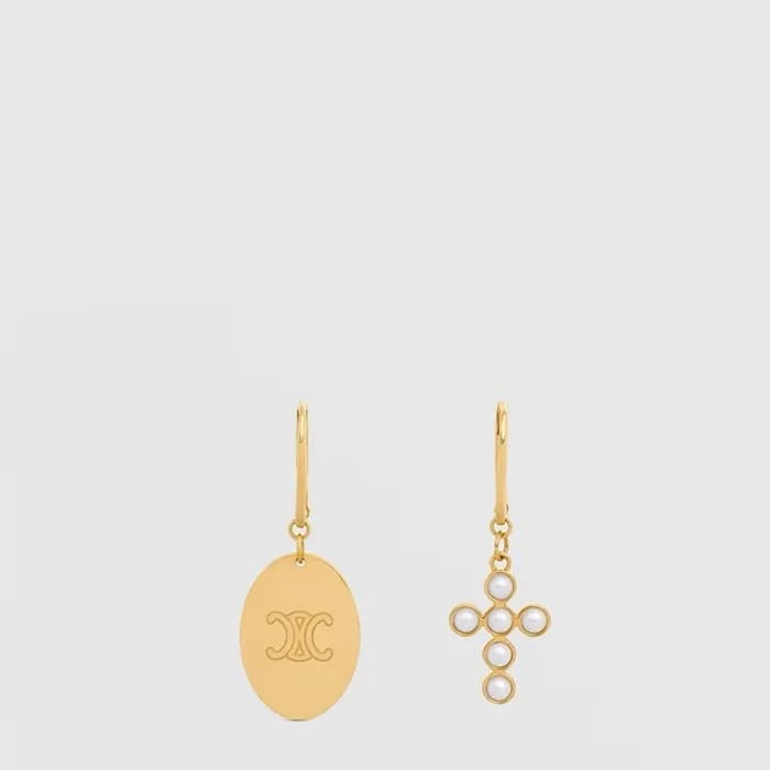 셀린느 여성 골드 이어링 - Celine Womens Gold Earring - acc10528x - 1