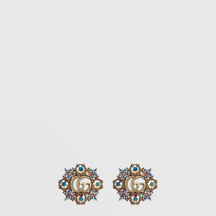 구찌 여성 더블 지젤 꽃 이어링 - Gucci Womens Double Giselle Flower Earring - acc10758x - 1