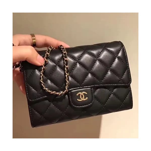 Chanel WOC Chain Cross Bag,15CM - 샤넬 WOC 체인 크로스백,C… - 1