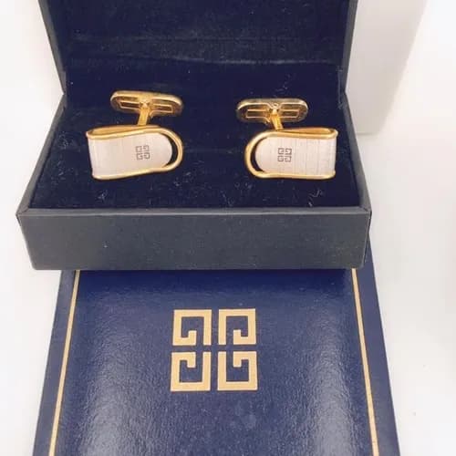 GIVENCHY MENS YELLOW GOLD CUFFS - 지방시 남성용 …