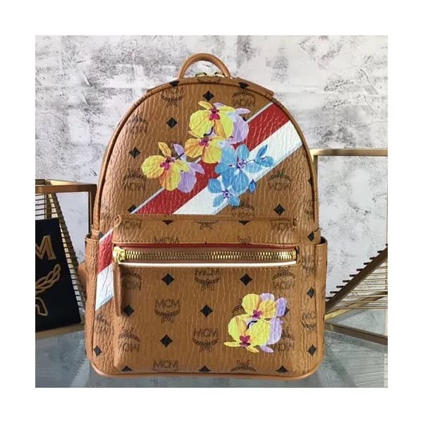 MCM Visetos Leather Back Pack,26cm - 엠씨엠 비세토스 레더 남… - 1
