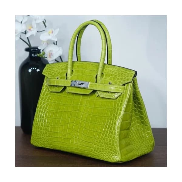 Hermes Birkin Crocodile Leather Tote Shoulder Bag … - 1
