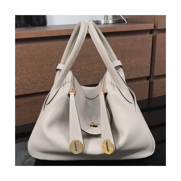 Hermes Lindy Swift Leather Tote Shoulder Bag ,26cm… - 1
