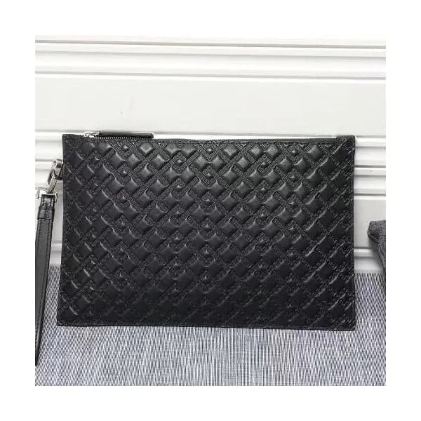 Versace Leather Clutch Bag,28CM - 베르사체 레더 남성용 클러치백… - 1
