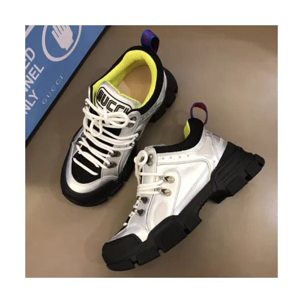 Gucci 2019 Couple Flashtrek Leather Sneackers - 구… - 1