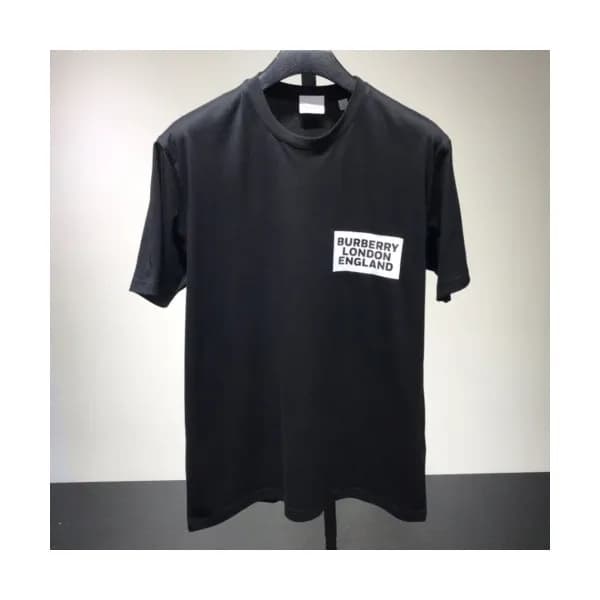 Burberry 2019 Mens Printing Logo Cotton Short Slee… - 1