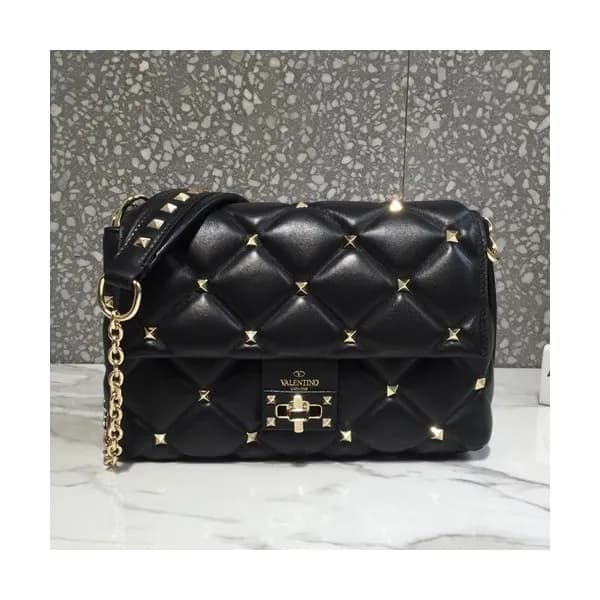 Valentino 2019 Leather Garavani CandyStud Small Ch… - 1