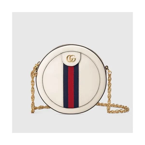 Gucci GG Ophidia Mini Leather Round Women Shoulde… - 1