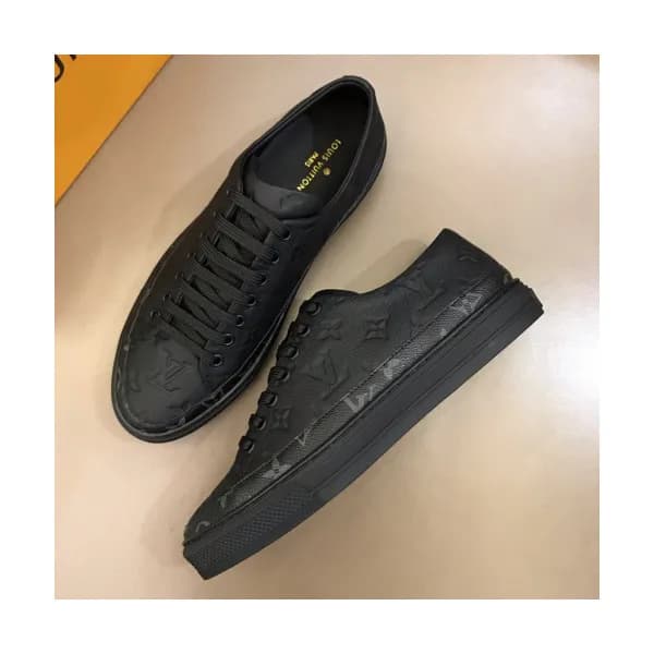 Louis Vuitton 2019 Mens Initial Logo Lambskin Snea… - 1