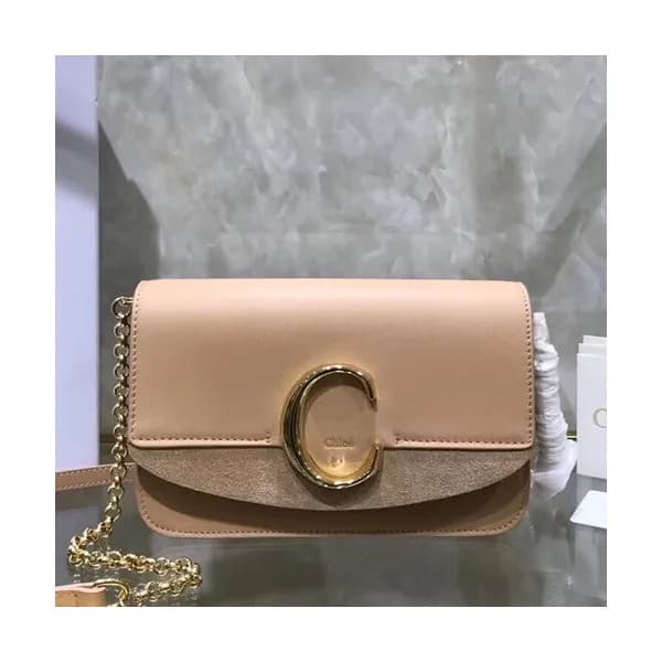Chole 2019 C Leather Shoulder Bag, 21cm - 끌로에 201… - 1