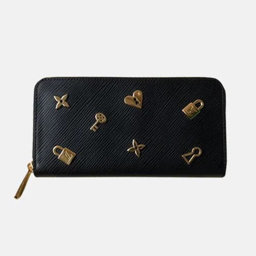 Louis Vuitton 2019 Womens Love Lock Epi Zippy Wall… - 1