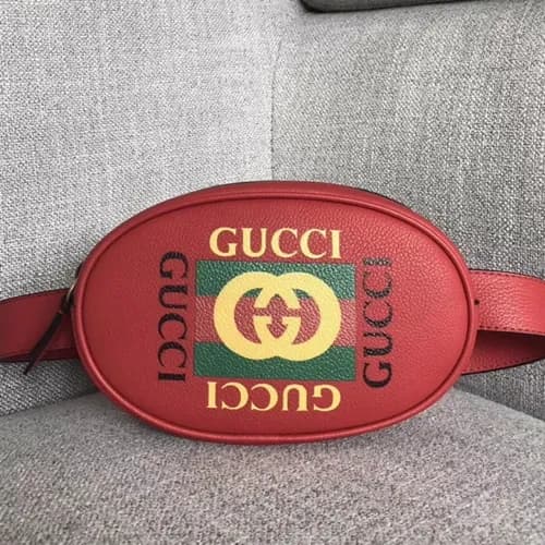 Gucci 2019 Logo Leather Belt Bag,18CM - 구찌 2019 로고… - 1