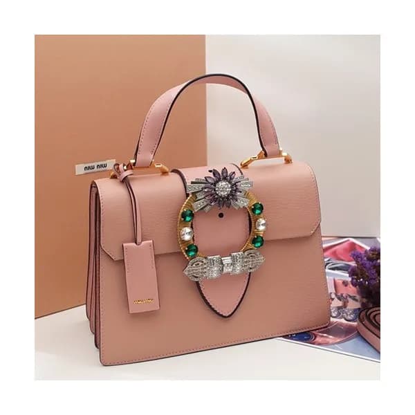 MiuMiu 2019 Lady Crystal Tote Shoulder Bag,28cm -… - 1