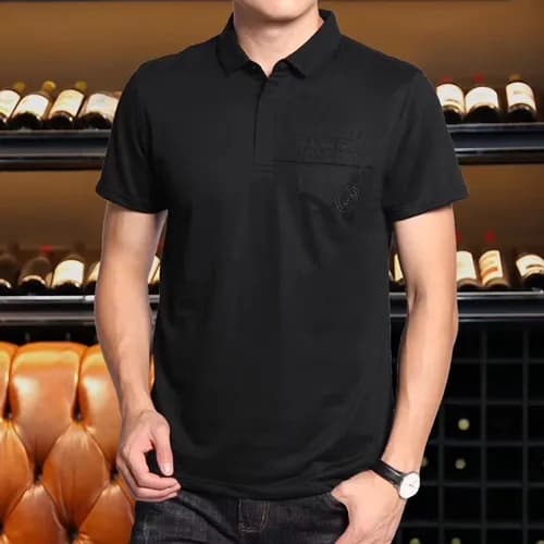 Armani 2019 Mens Logo Cotton Short Tshirt- 알마니 남성 … - 1