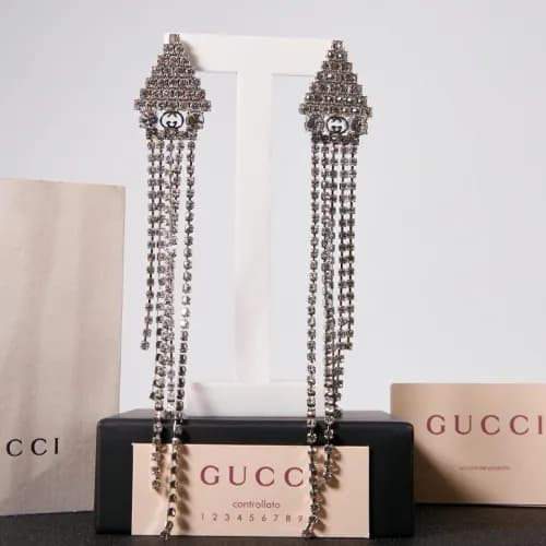 Gucci earring - 구찌 력셔리 이어링 guc0016.컬러(화이트 골드) - 1