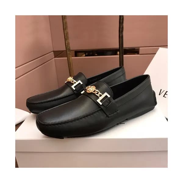 Versace 2019 Mens Leather Loafer - 베르사체 2019 남성용 레… - 1
