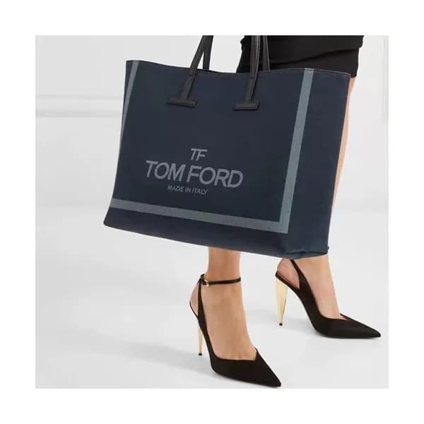 Tom Ford 2019 Denim Large Tote Shoulder Shopper Ba… - 1