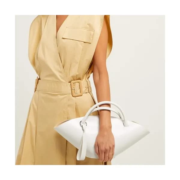 Jil Sander 2019 Sombrero Leather Small Tote Bag,42… - 1