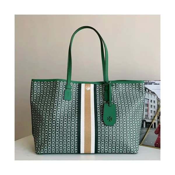 Tory Burch 2019 Canvas Tote Shopper Bag,39cm - 토리버… - 1