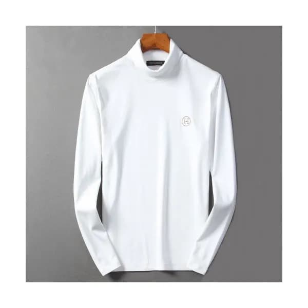 Hermes 2019 Mens Cotton Turtle-neck Tshirt - 에르메스 … - 1
