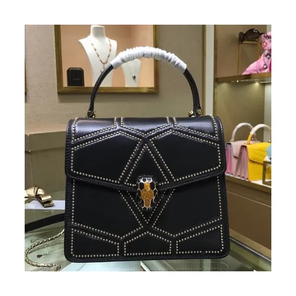 Bvlgari 2019 Serpenti Chain Tote Shoulder Bag,20CM… - 1