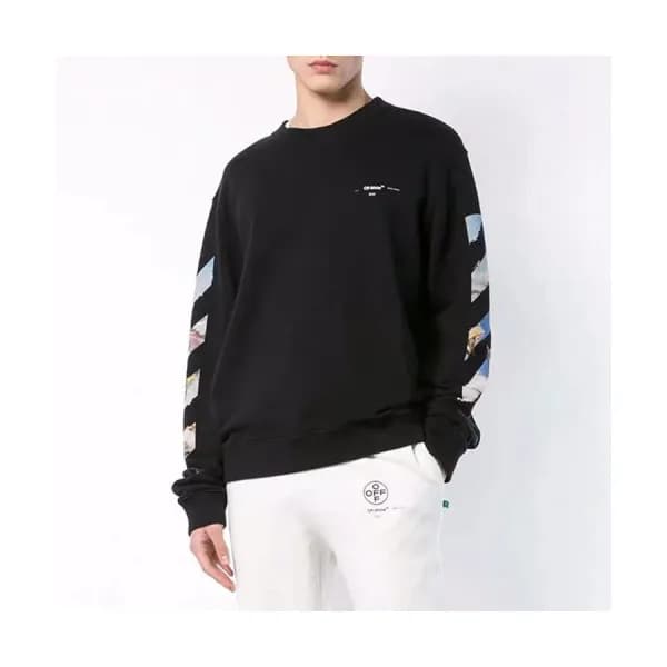Off-white 2019 Mm/Wm Logo Cotton Oversize HoodT - … - 1
