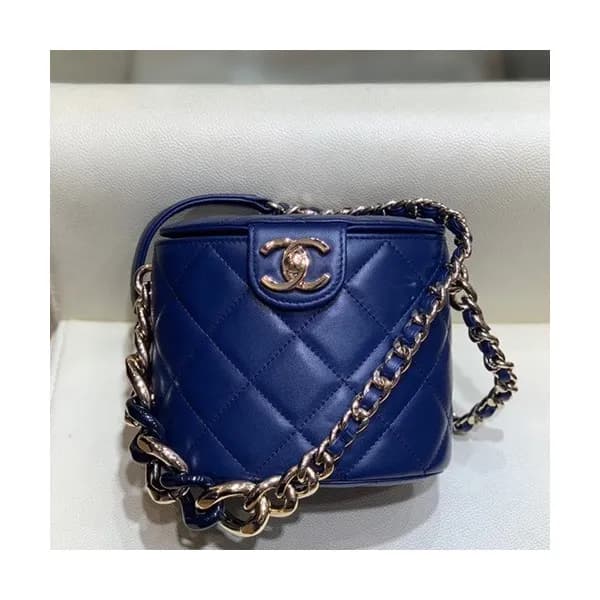 Chanel 2019 Leather Chain Shoulder Cross Bag,15CM … - 1