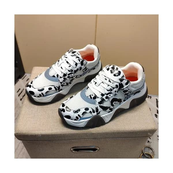 Versace 2019 Mens Leather Sneakers - 베르사체 2019 남성용… - 1