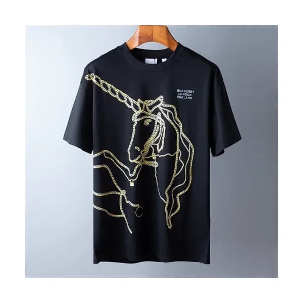 [버버리]Burberry 2020 Mens Logo Crew-neck Silket Shor… - 1