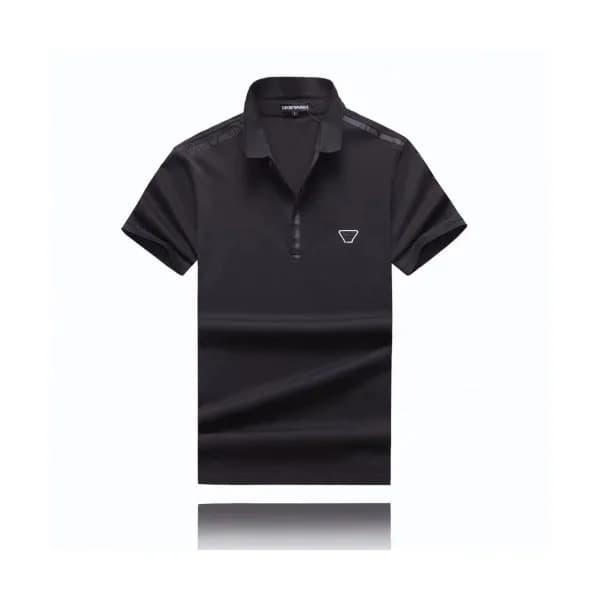 [알마니]Armani 2020 Mens Logo Silket Short Sleeved Po… - 1